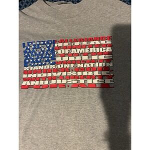 Murina Medium Pledge Of Allegiance US FLAG patriotic Men's T Shirt